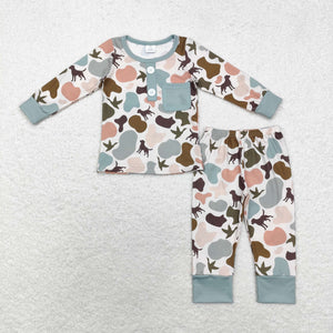 BLP0669-- long sleeve hunting dog boy pajamas