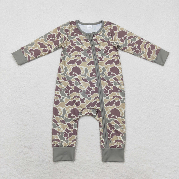 LR1451 long sleeves camo green bamboo sleeper