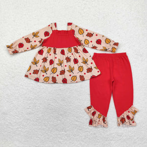 GLP1503 fall red girls outfits