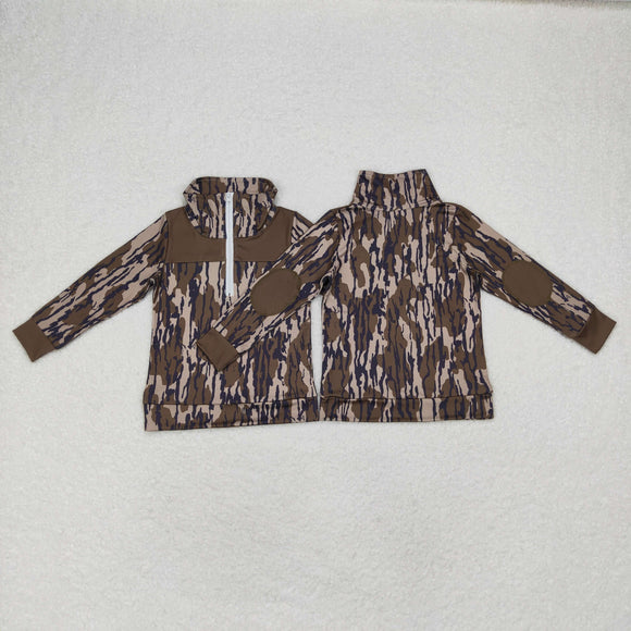 BT0811 baby boys long sleeve camo pullover