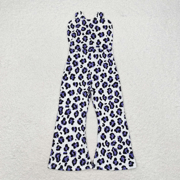 SR1932  cow leopard jumpsuit