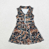 GSD1382 camo sleeveless yoga dress