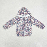 BT0793 Boys camo hooded zipper coat