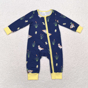 LR1037 long sleeves mallard duck yellow sleeper