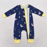 LR1037 long sleeves mallard duck yellow sleeper