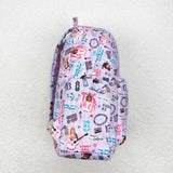 BA0238--singer purple  backpack