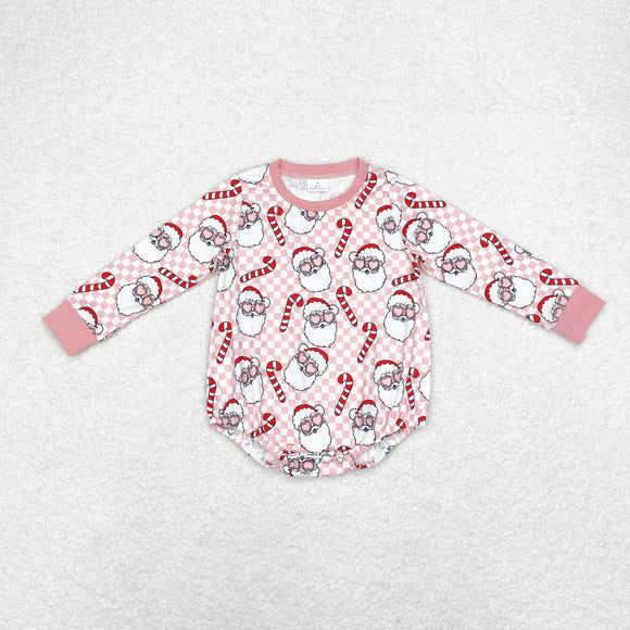 LR1511  long sleeves Christmas Santa pink bubble