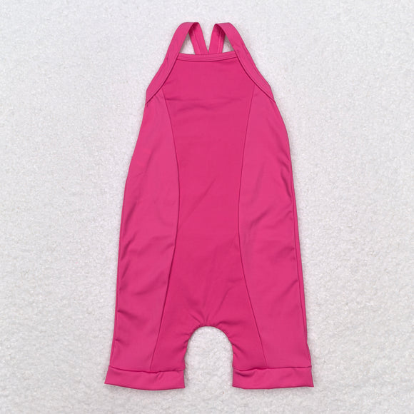 S0447 sleeveless pink yoga clothing