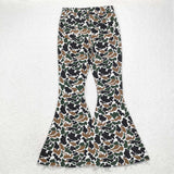 P0583  camouflage adult womens bell bottoms pant jeans pant