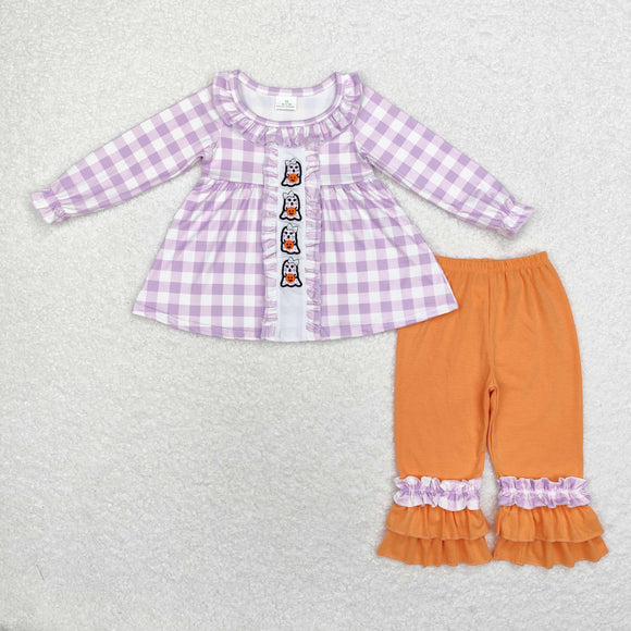 GLP1434 long sleeve Halloween embroidery ghost girls outfits