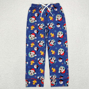 P0568--Christmas mouse navy adult pants