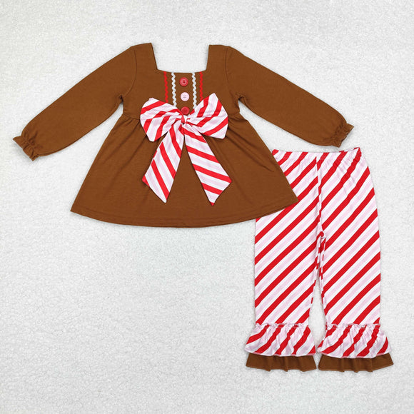 GLP1682  toddler girl clothes stripe girl winter set