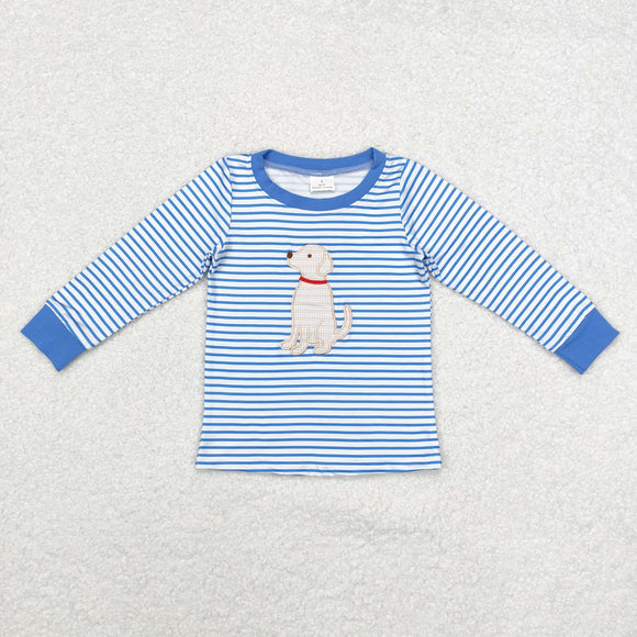 BT0808 embroidery pubby boy winter top t-shirt