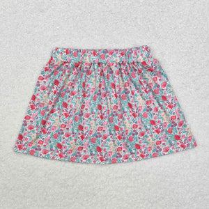 GLK0032-- pink floral skirt