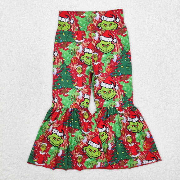 P0630 Girls Christmas  Bell Bottom Pants