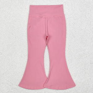 P0573 Yoga pink bell-bottoms