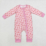 LR1843 long sleeve boots bamboo pink sleeper