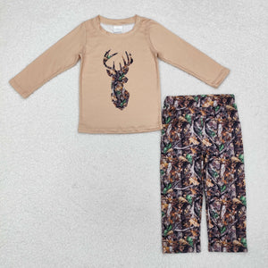 BLP0615 long sleeve hunting deer boy outfits