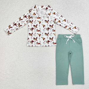 BLP0907  long sleeve hunting mallard duck boy outfits