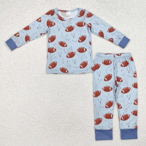 BLP0740 baby Boys football bamboo pajamas