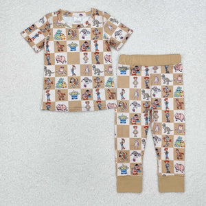 BSPO0477 shorts sleeve cartoon pajamas