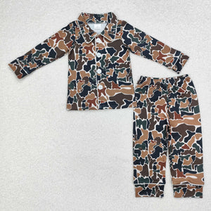 BLP0704  toddler boy clothes camouflage boy pajamas