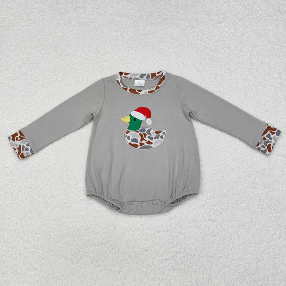 LR1683 long sleeve  Christmas embroidery mallard duck bubble