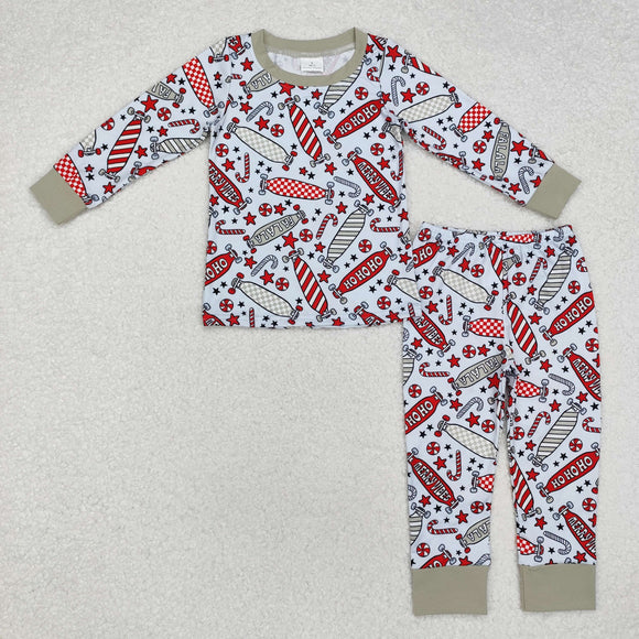 BLP0675-- long sleeve  merry vibes pajamas