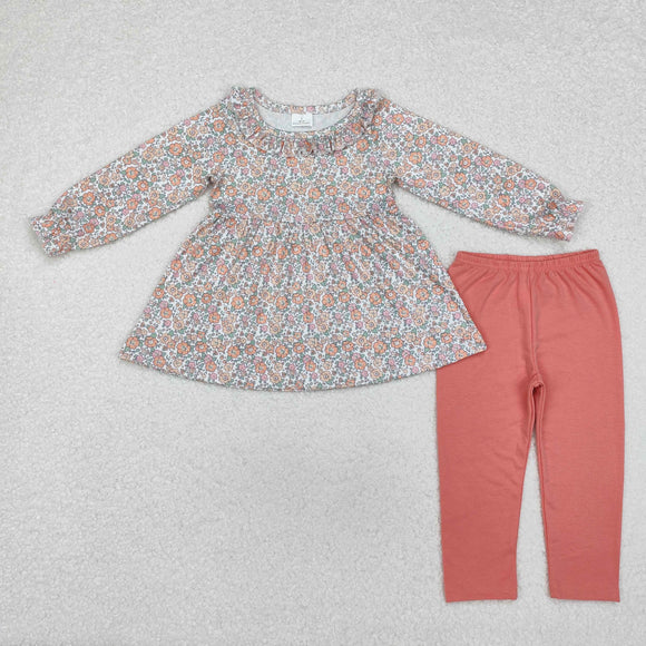 GLP1388 long sleeve spring floral legging girls outfits