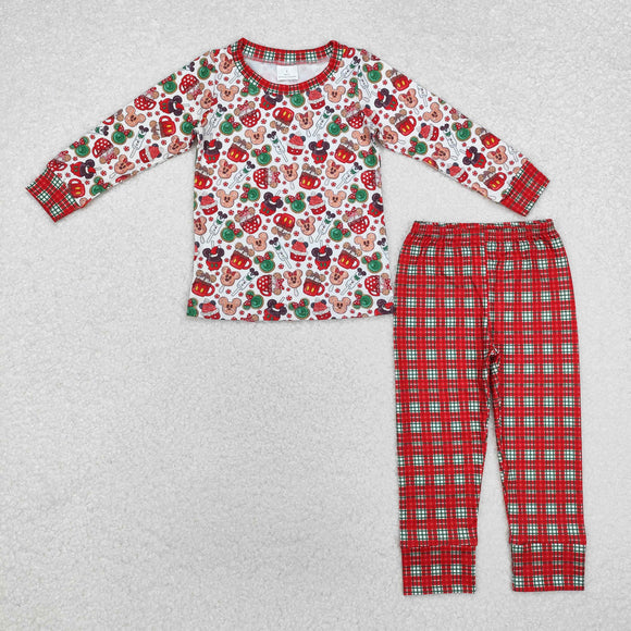 BLP0695  Christmas cartoon mouse boy pajamas