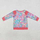 GT0766 long sleeve floral top