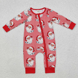 LR1891  long sleeve Christmas Santa bamboo sleeper