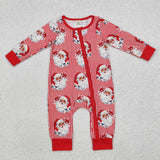 LR1891  long sleeve Christmas Santa bamboo sleeper