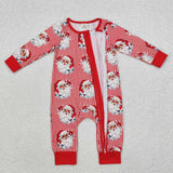 LR1891  long sleeve Christmas Santa bamboo sleeper