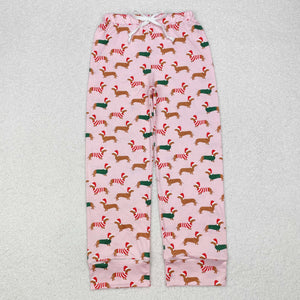 P0663  Christmas dog woman adult pants