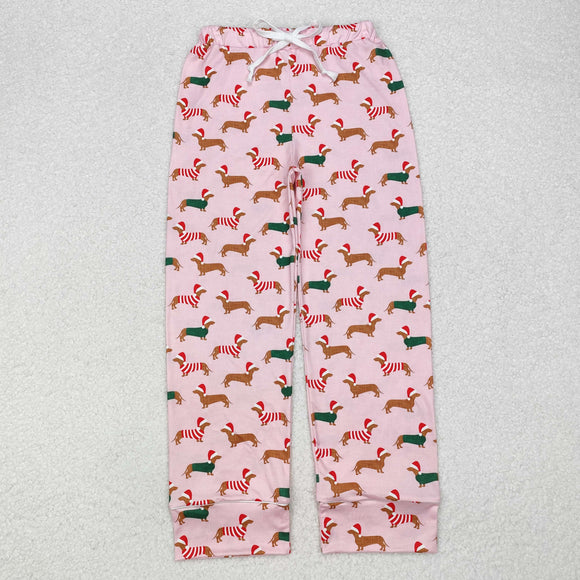 P0663  Christmas dog woman adult pants