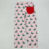 P0637  mallard duck Christmas woman adult pants