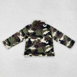 BT0737 Long sleeves  Sherpa camo  pullover