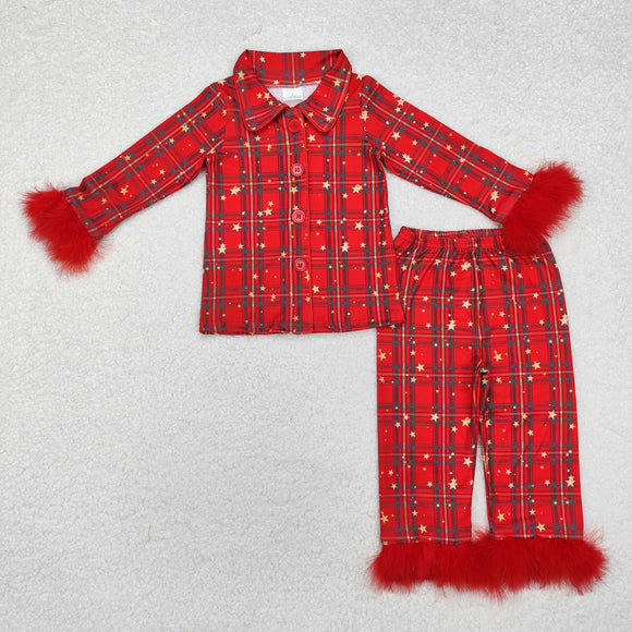 GLP0956-- Christmas red plaid pajamas