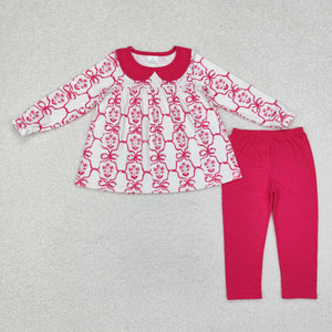 GLP1623 long sleeve Christmas floral pink outfits