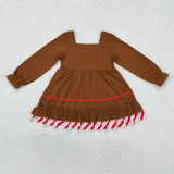 GLD0758 baby girl clothes  girl winter dress