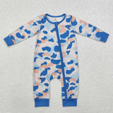 LR1574 long sleeves camo blue bamboo sleeper