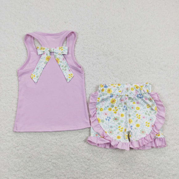 GSSO0511-- summer flower pink girls outfits