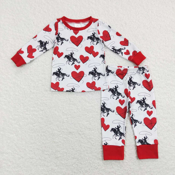 BLP0455---  Valentine's Day long sleeve boy outfits