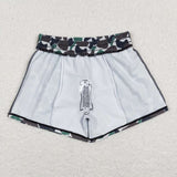pre order S0218--hunting boy green camo swimming trunks