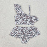 S0457--camouflage girls swimsuit