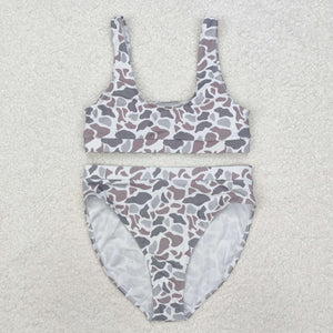 S0459-- CAMO print  women summer swimsuit