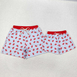 Crab  kids and adult summer Swimming trunks