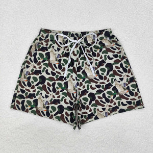 S0468 CAMO print adult men summer swim trunks