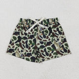 S0469--hunting camo mallard ducks  swimming trunks